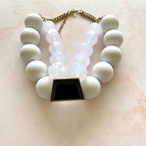 Black and White Extra Chunky Statement Necklace